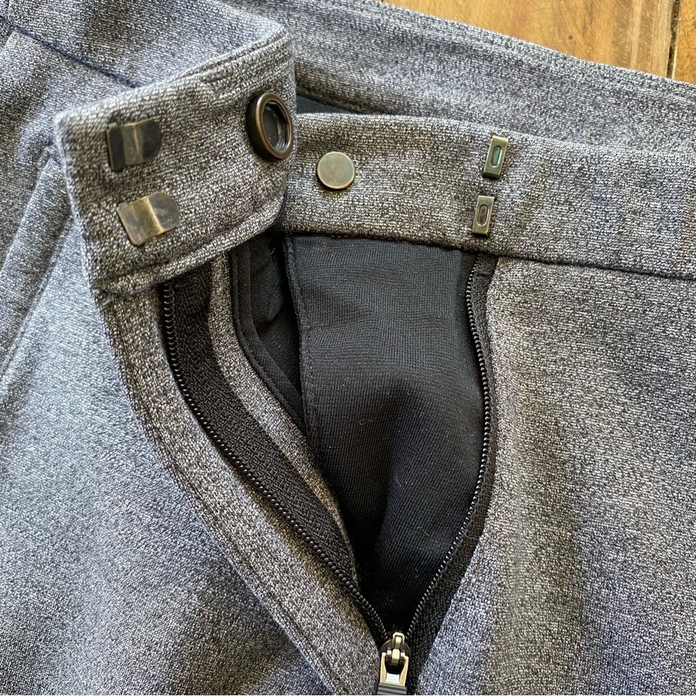 Lululemon On The Move Pant Ponte 28" Heather Core Dark Grey Trouser Pants Dress - Picture 7 of 9